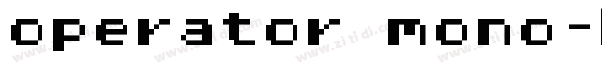operator mono字体转换